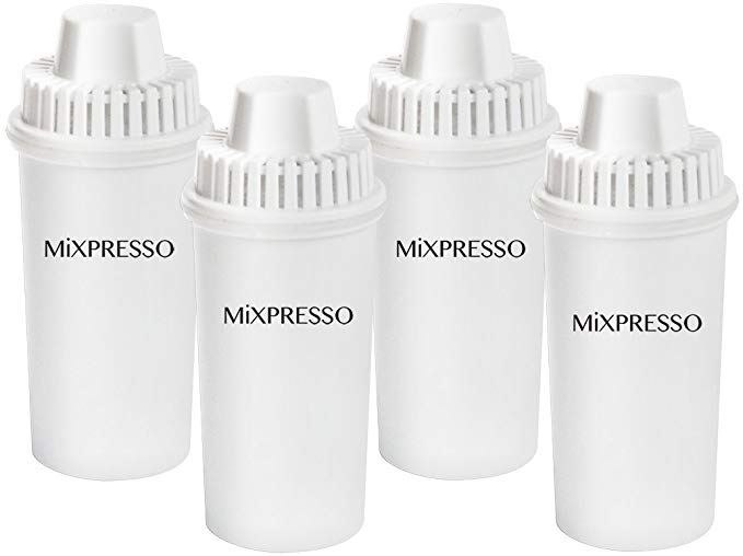 Mixpresso Replacement Water Filters Better Coffee Water Pitchers Coffee (4 Pack)