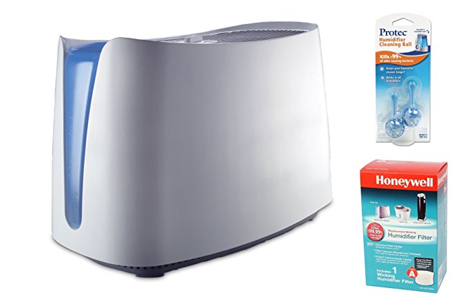 Honeywell HCM350W Bundle UV Germ Free Cool Moisture Hac-504AW Filter, and PC2V1 Humidifier Cleaning Cartridge