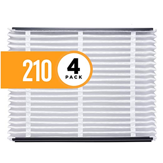 Aprilaire 210 Air Filter for Aprilaire Whole Home Air Purifiers, MERV 11 (Pack of 4)