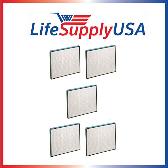 5 Pack Replacement Filter for Hunter 30940 30210 30214 30215 30216 30225 30260 30398 30400 30401 by LifeSupplyUSA