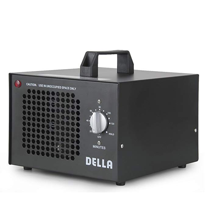 DELLA Commercial Ozone Generator 7500mg Industrial O3 Air Purifier Black Deodorizer Sterilizer