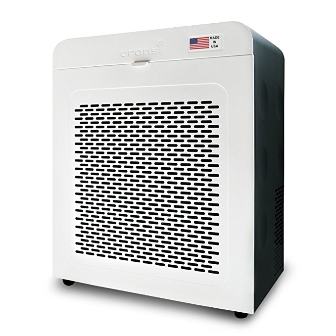 Oransi EJ120 Hepa Air Purifier With Carbon Filter, White/Black