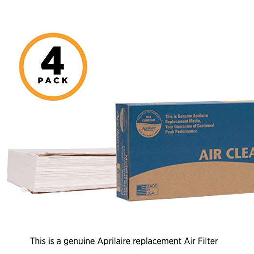 Aprilaire 401 Air Filter for Air Purifier Models 2400 and 2400; Pack of 4