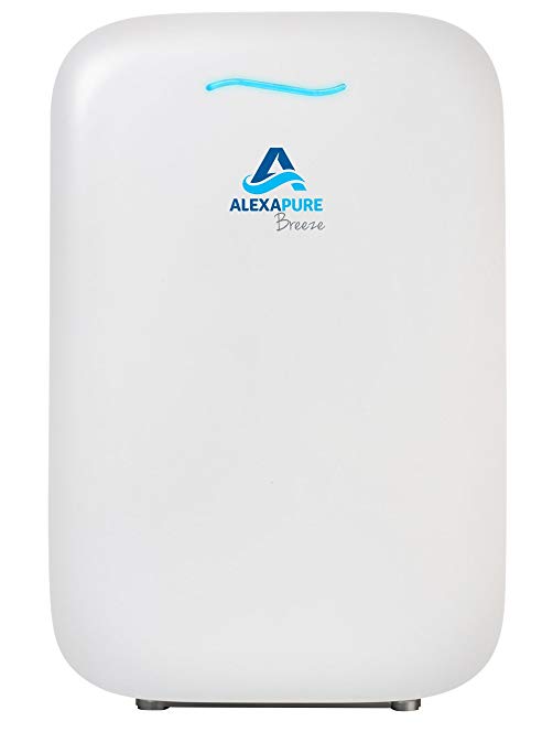 Alexapure 3049 Breeze Energy-Efficient True HEPA + IonCluster Air Purification System – White