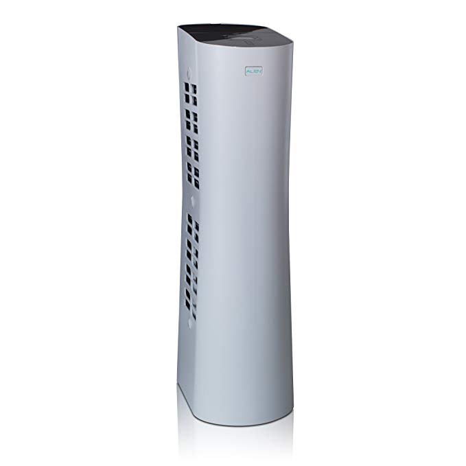 Alen Paralda Dual Airflow Tower Air Purifier to Remove Allergies, Mold & Bacteria, 500 Sq Ft, in White
