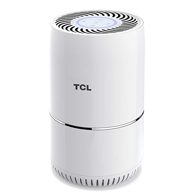 TCL True HEPA Air Filter Purifiers Quiet Home Child Safety Lock Powerful 3 in 1 Filtration Air Clean for Allergies and Pets Dander, Cigarette Smoke Eliminator, Remove Odor Smell,Mold,Bacteria