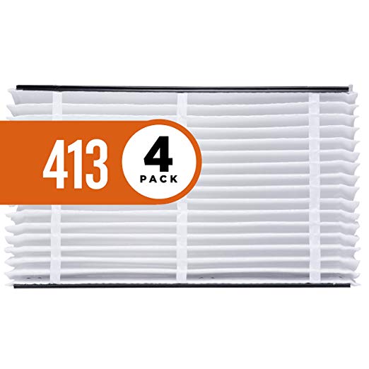 Aprilaire 413 Air Filter for Aprilaire Whole Home Air Purifiers, MERV 13 (Pack of 4)