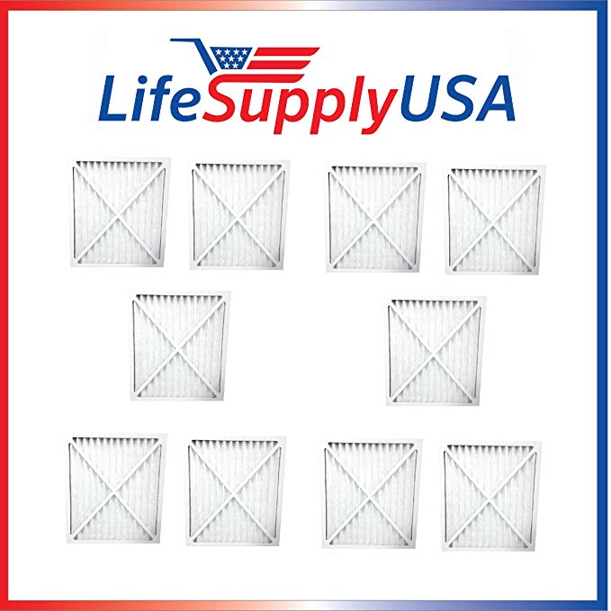 LifeSupplyUSA 10 Pack Replacement Air Purifier Filter 30931 to fit Hunter Models 30212, 30213, 30240, 30241, 30251, 30378, 30379, 30381 & 30382; By