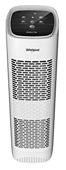 Whirlpool Whispure WPT80P True HEPA Air Purifier, Activated Carbon, Advanced Anti-Bacteria, Ideal for Allergies, Odors, Pet Dander, Mold, Smoke, Smokers, and Germs, Large, White