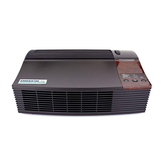 Oreck AIRPCB Professional Permanent Filter Air Purifier with Optional Ionizer And Quiet Operation, Black