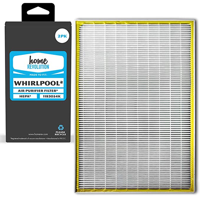 Home Revolution 2 Replacement HEPA Filters, Fits Whirlpool Whispure AP450, AP45030HO and AP510 Air Purifier and Part 1183054